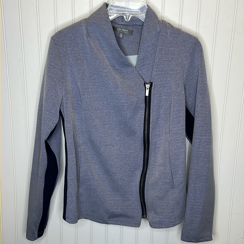 Zip Up Moto Jacket Size Medium